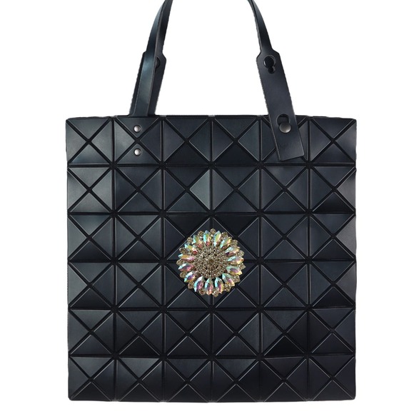 Prism Crystal Round Brooch Concho Handmade Magnetic Bag Charm - Picture 9 of 14